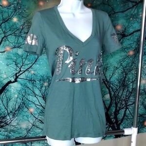 VS Pink Sequin Shirt